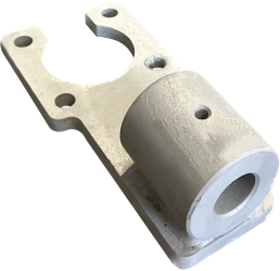 124706 Kempf Halter f. Umlenkrolle im Chassis, links